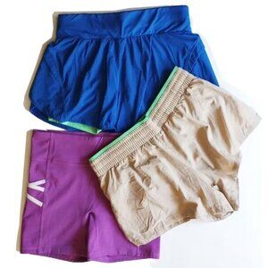 3 Pair Fabletics Athletic Shorts Size Small